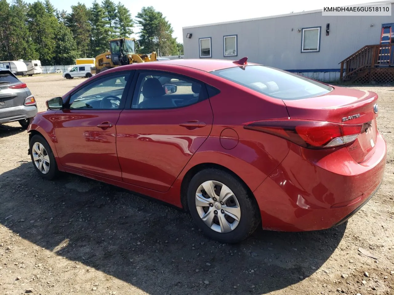 2016 Hyundai Elantra Se VIN: KMHDH4AE6GU518110 Lot: 69226264