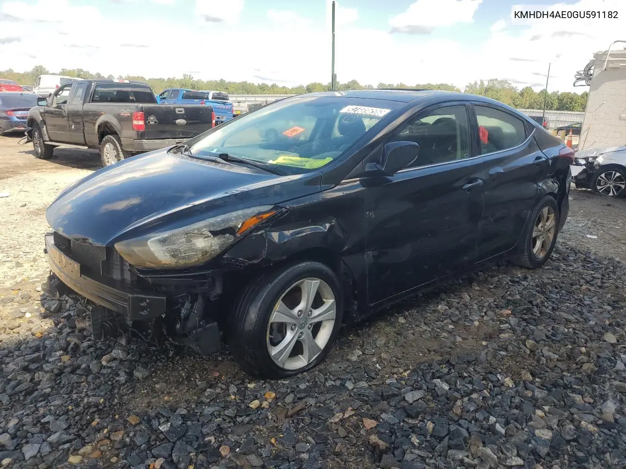 KMHDH4AE0GU591182 2016 Hyundai Elantra Se