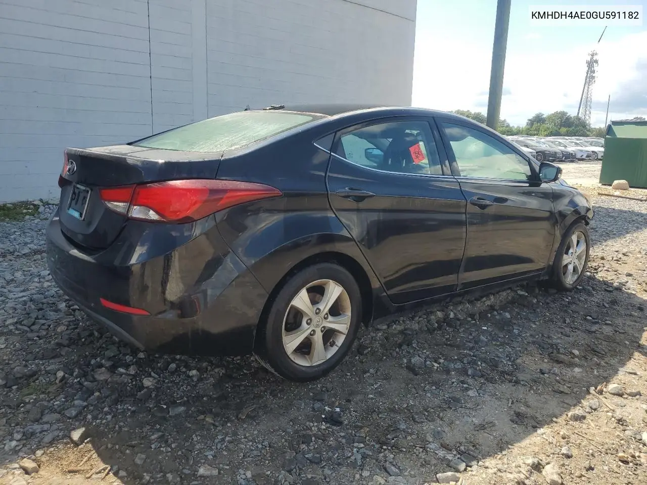 KMHDH4AE0GU591182 2016 Hyundai Elantra Se