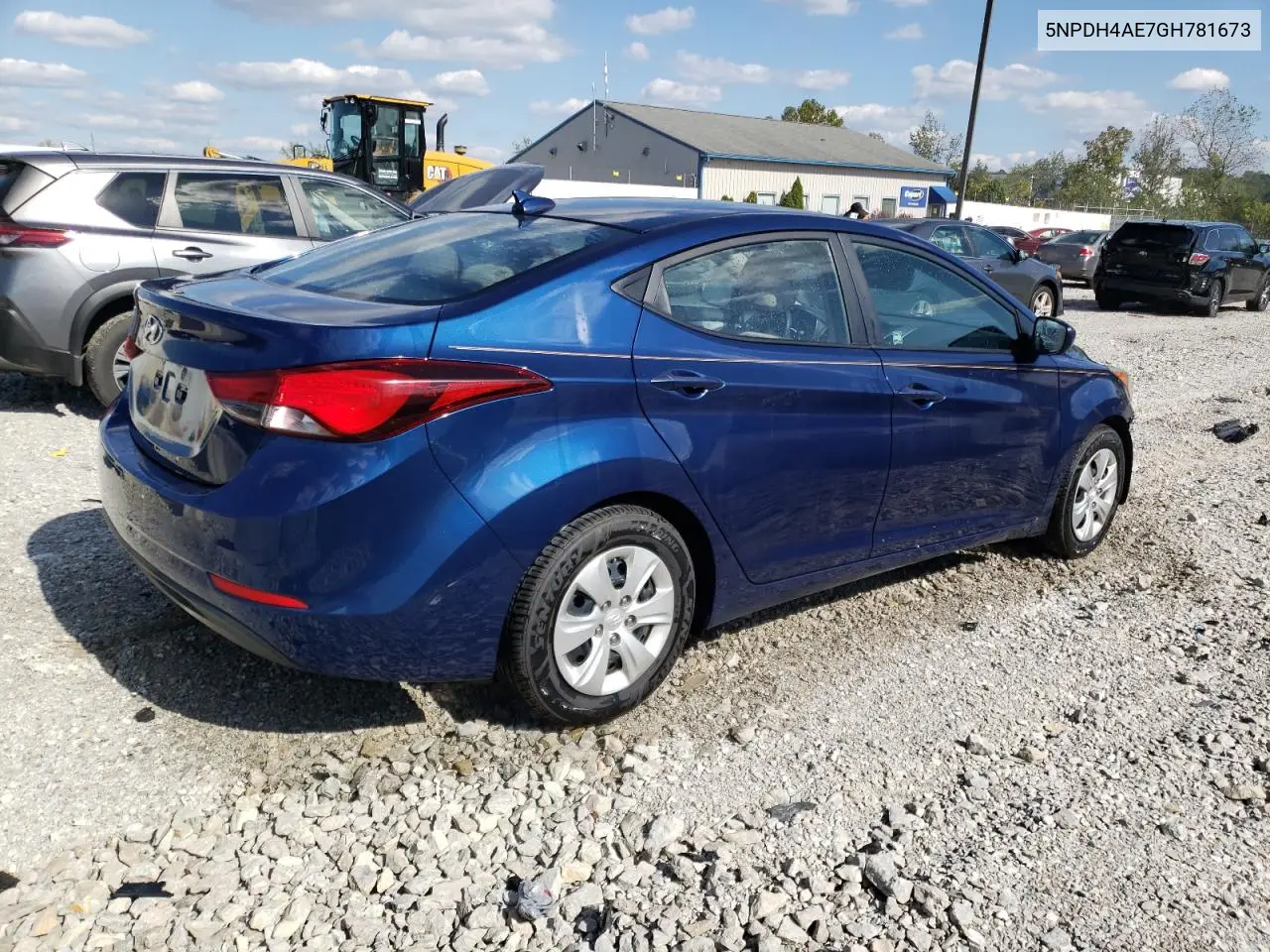 5NPDH4AE7GH781673 2016 Hyundai Elantra Se