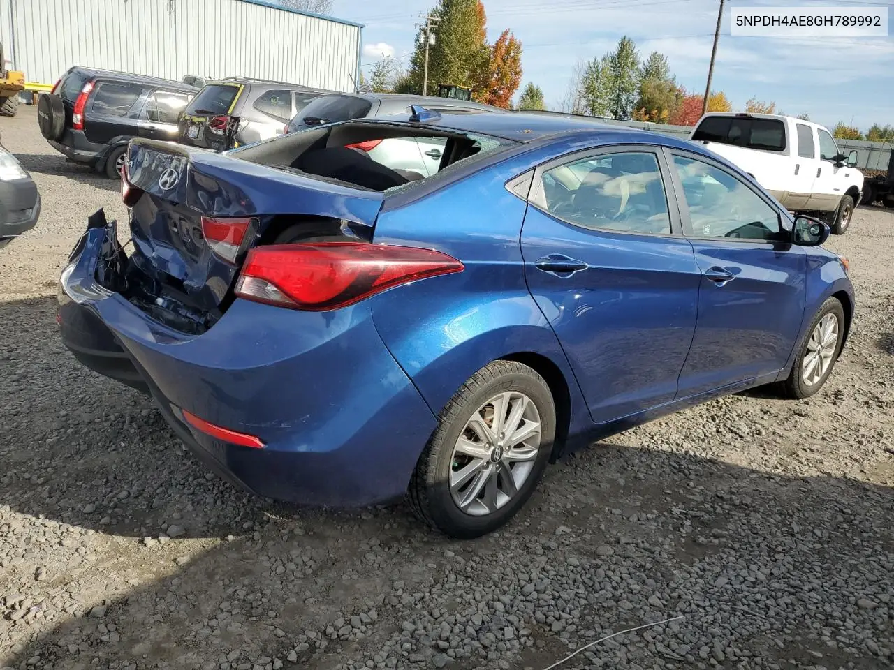 5NPDH4AE8GH789992 2016 Hyundai Elantra Se