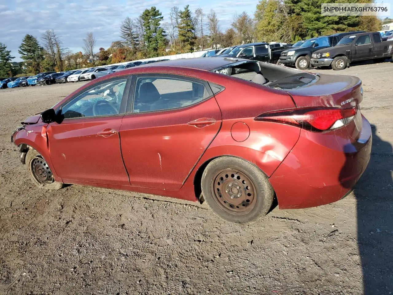 5NPDH4AEXGH763796 2016 Hyundai Elantra Se