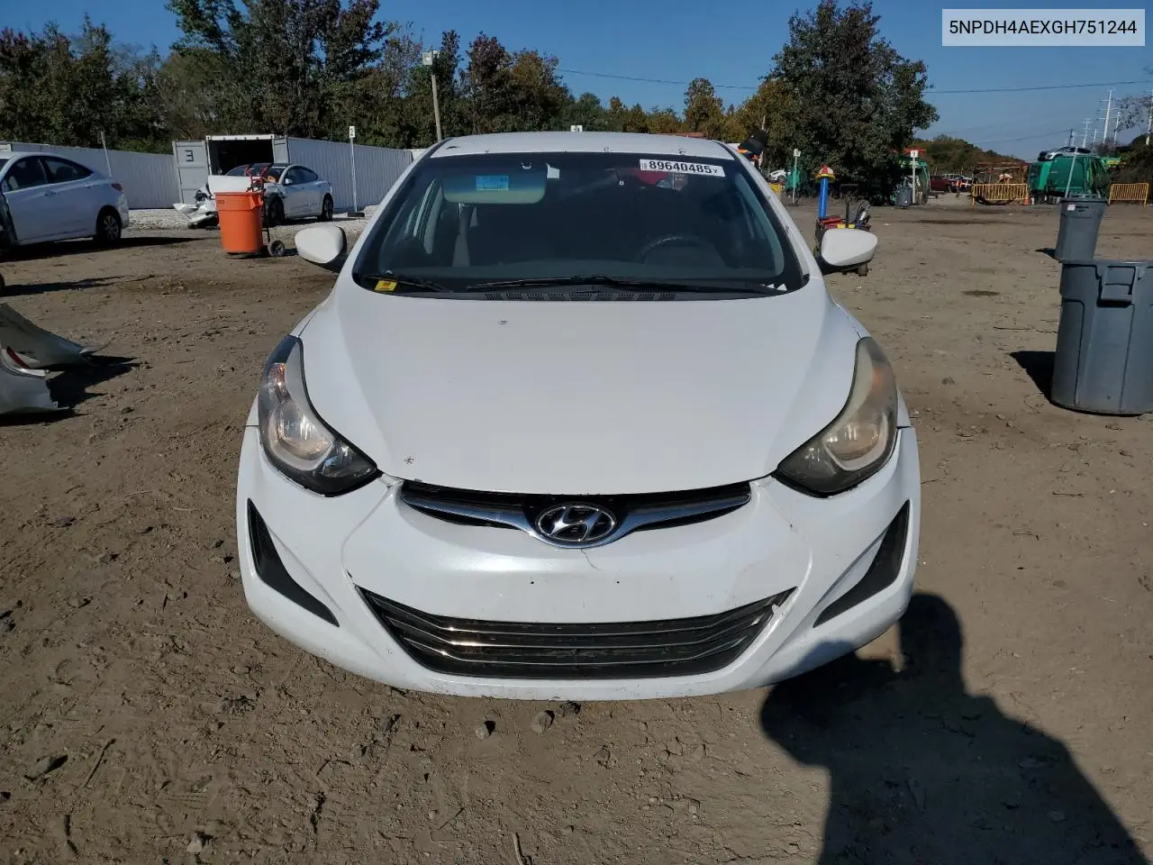 5NPDH4AEXGH751244 2016 Hyundai Elantra Se