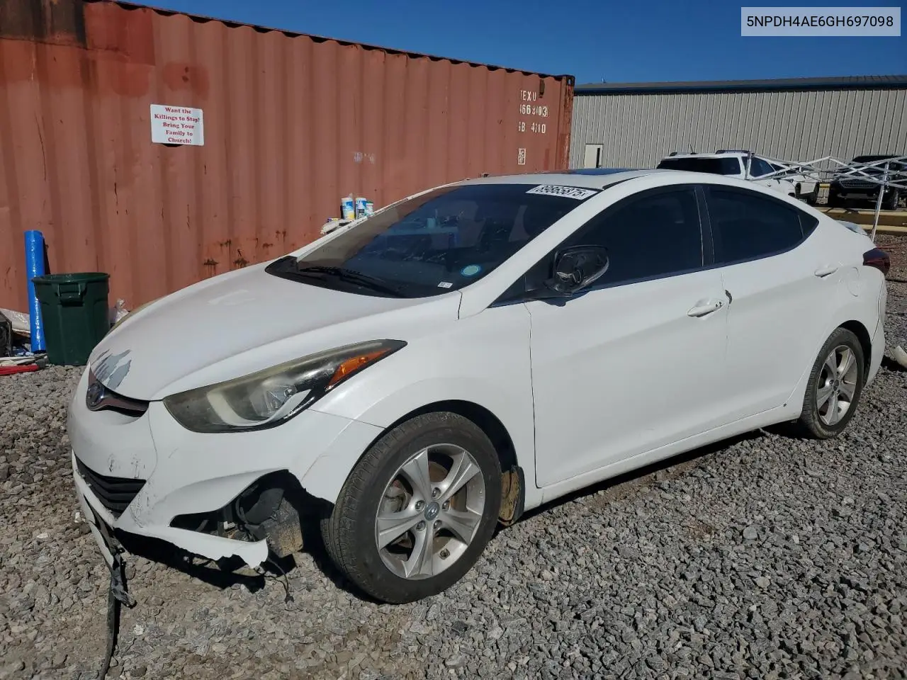 5NPDH4AE6GH697098 2016 Hyundai Elantra Se