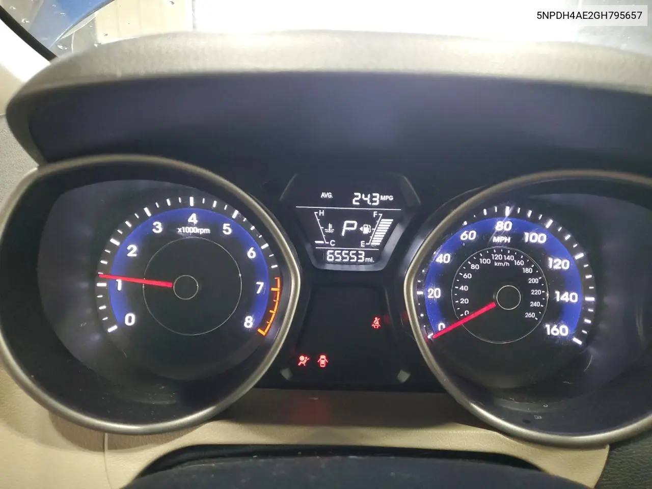 5NPDH4AE2GH795657 2016 Hyundai Elantra Se