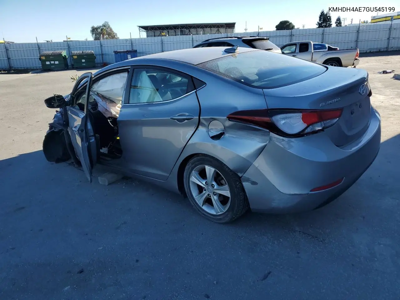 KMHDH4AE7GU545199 2016 Hyundai Elantra Se