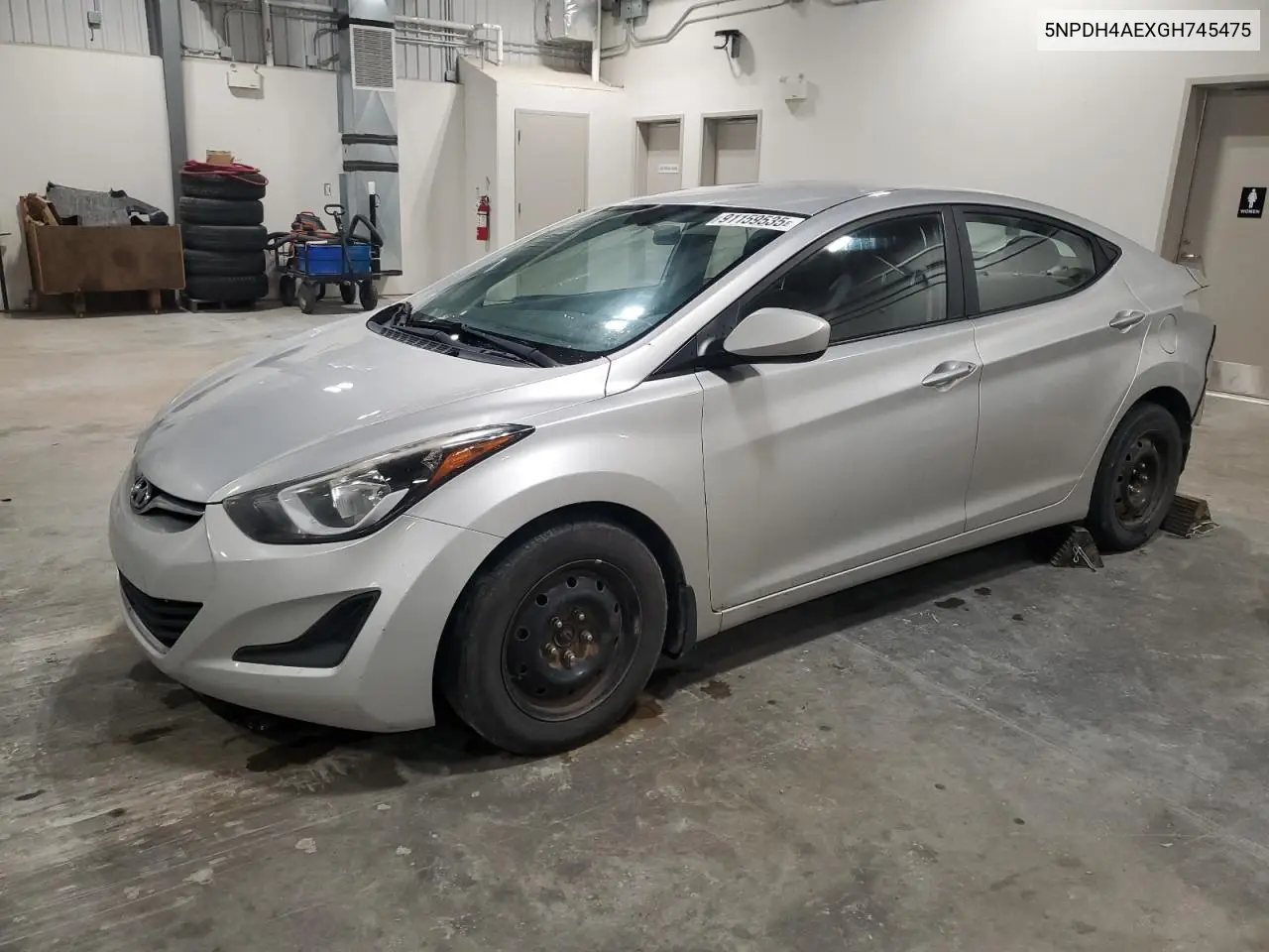 5NPDH4AEXGH745475 2016 Hyundai Elantra Se