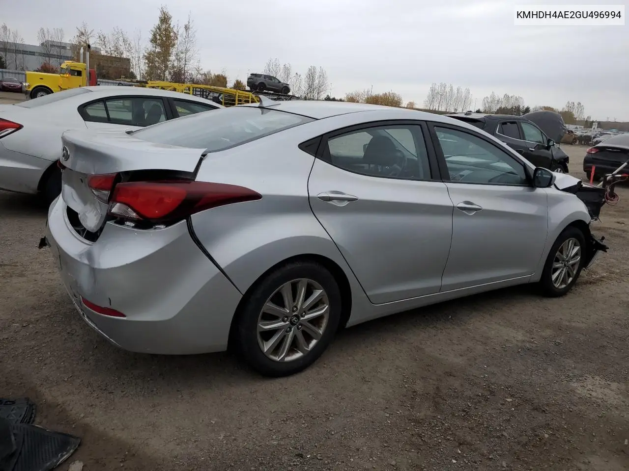 KMHDH4AE2GU496994 2016 Hyundai Elantra Se