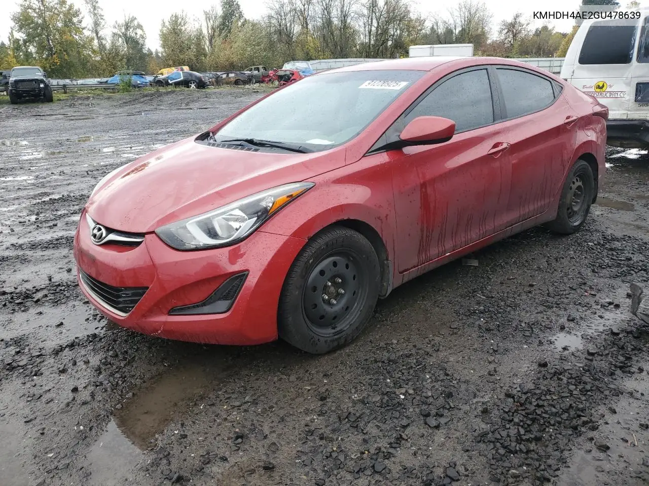 KMHDH4AE2GU478639 2016 Hyundai Elantra Se