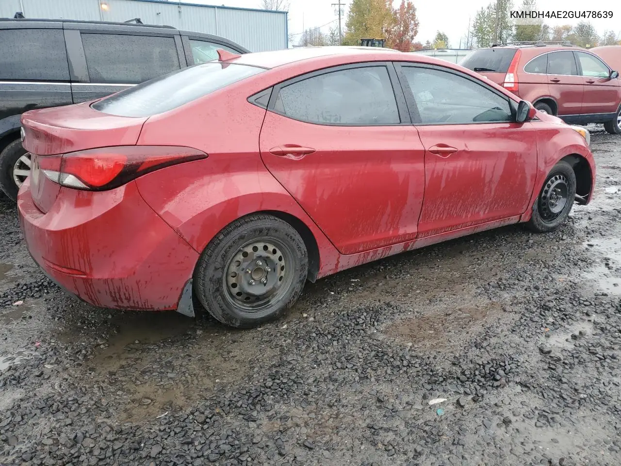 KMHDH4AE2GU478639 2016 Hyundai Elantra Se