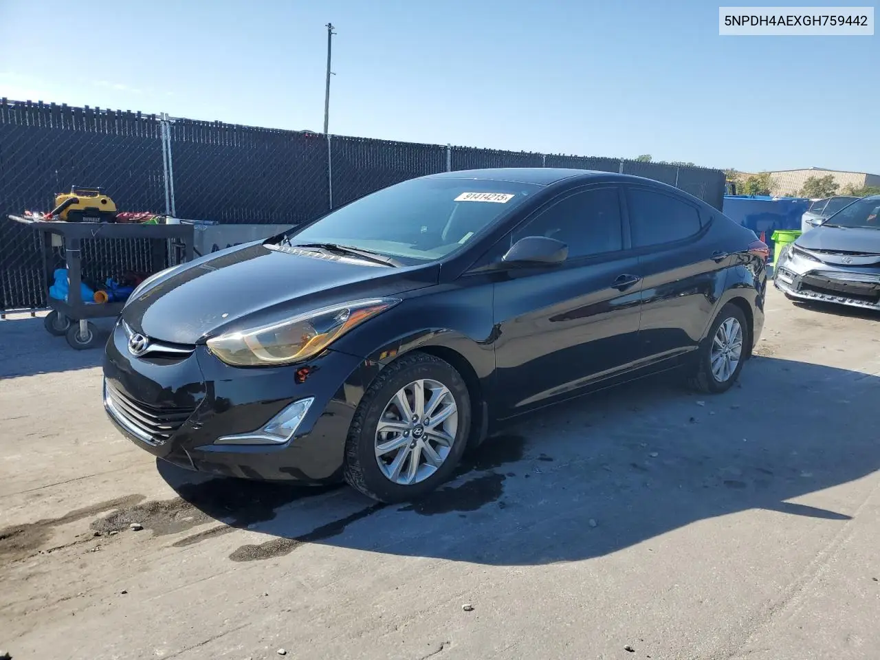 5NPDH4AEXGH759442 2016 Hyundai Elantra Se