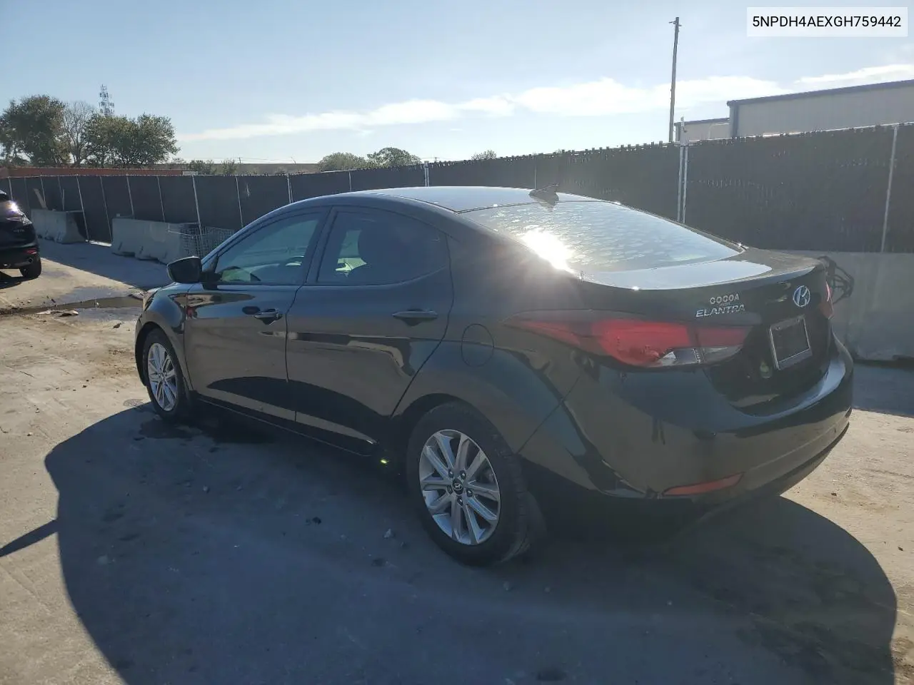 5NPDH4AEXGH759442 2016 Hyundai Elantra Se