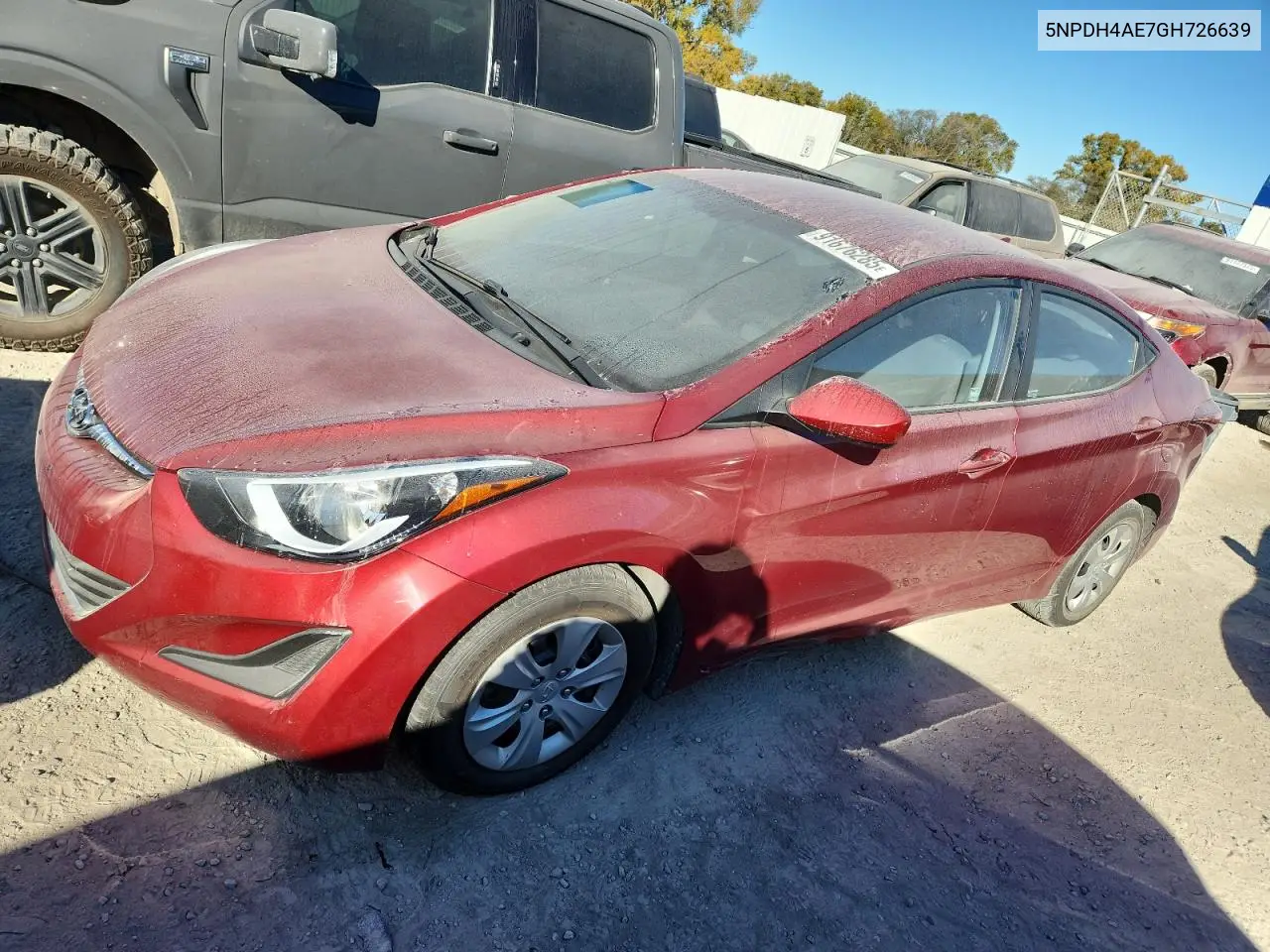 5NPDH4AE7GH726639 2016 Hyundai Elantra Se