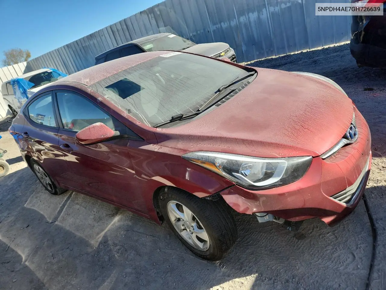 5NPDH4AE7GH726639 2016 Hyundai Elantra Se