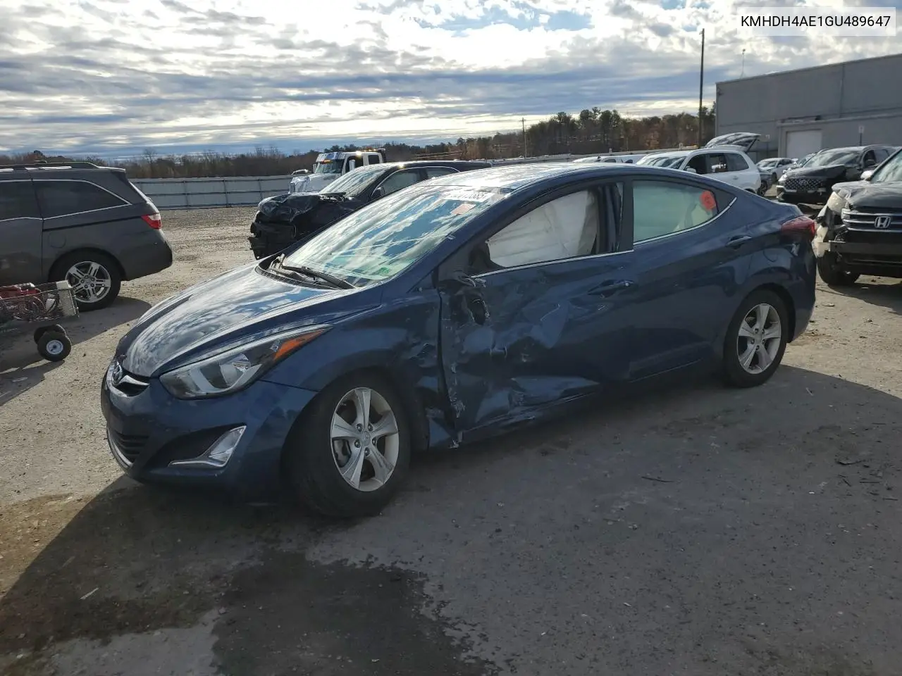 KMHDH4AE1GU489647 2016 Hyundai Elantra Se