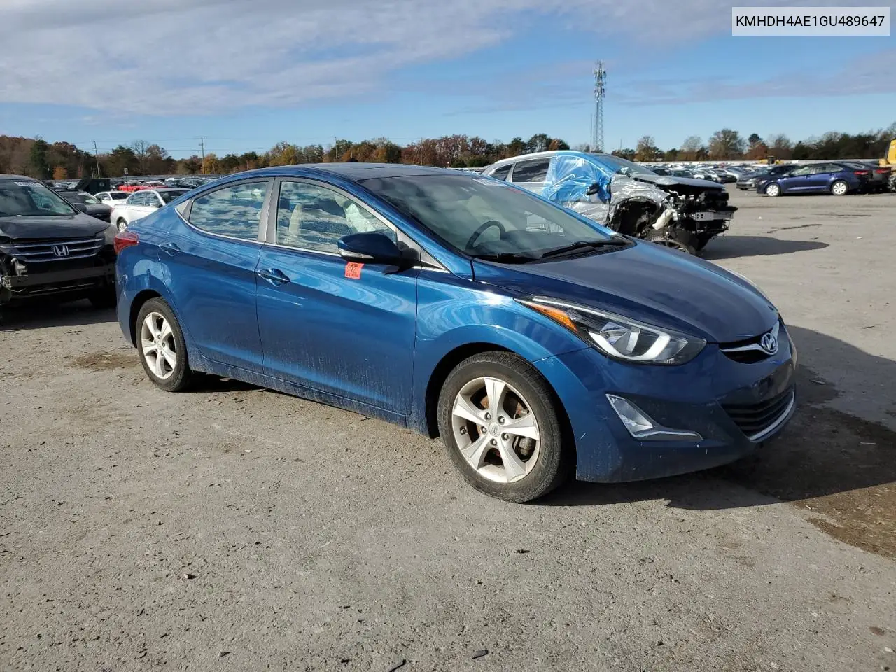 KMHDH4AE1GU489647 2016 Hyundai Elantra Se