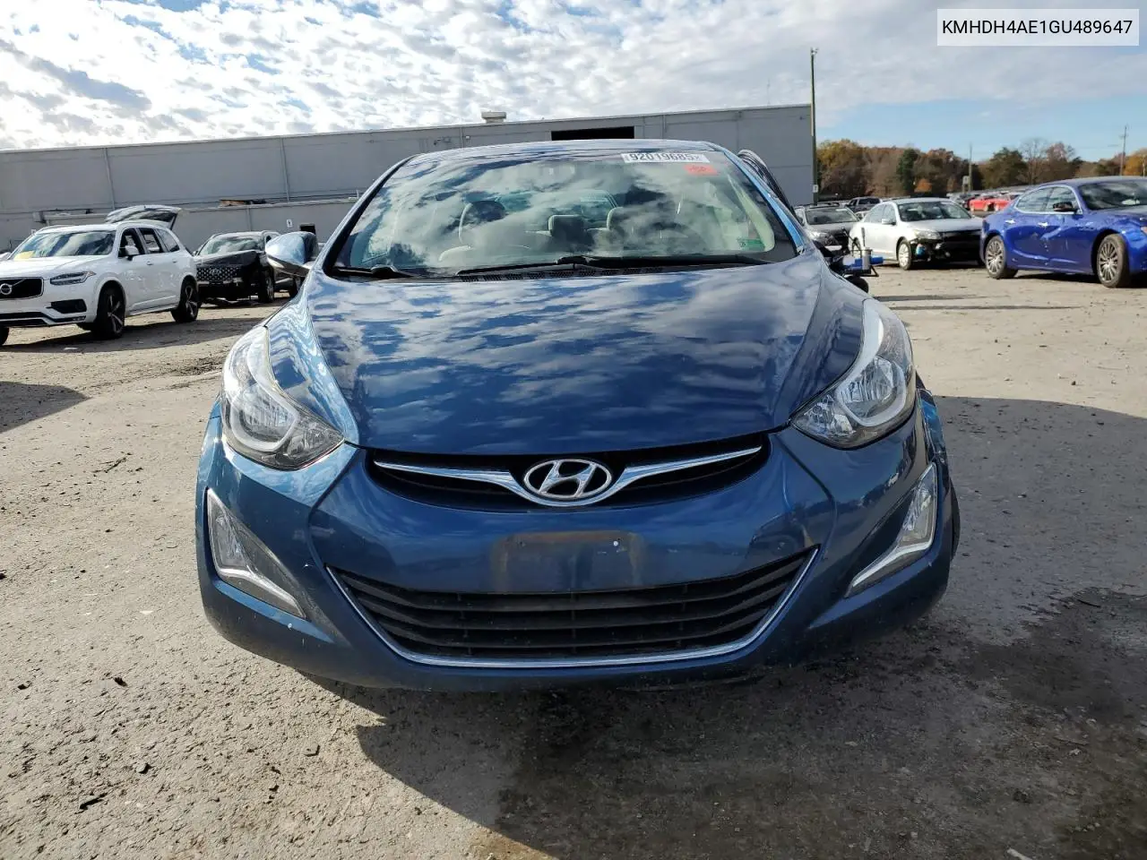 KMHDH4AE1GU489647 2016 Hyundai Elantra Se
