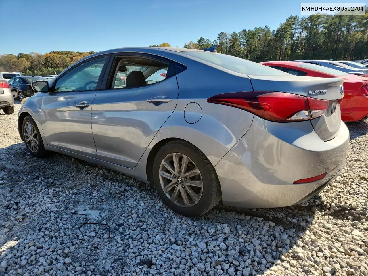 KMHDH4AEXGU502704 2016 Hyundai Elantra Se