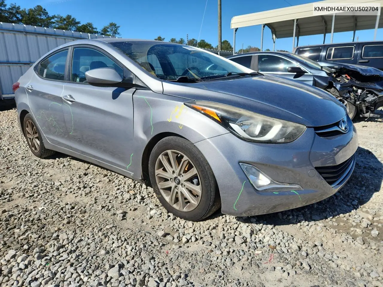 KMHDH4AEXGU502704 2016 Hyundai Elantra Se
