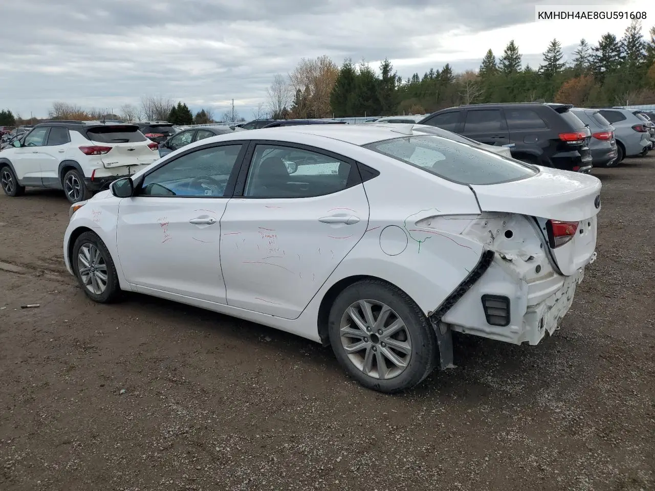 KMHDH4AE8GU591608 2016 Hyundai Elantra Se