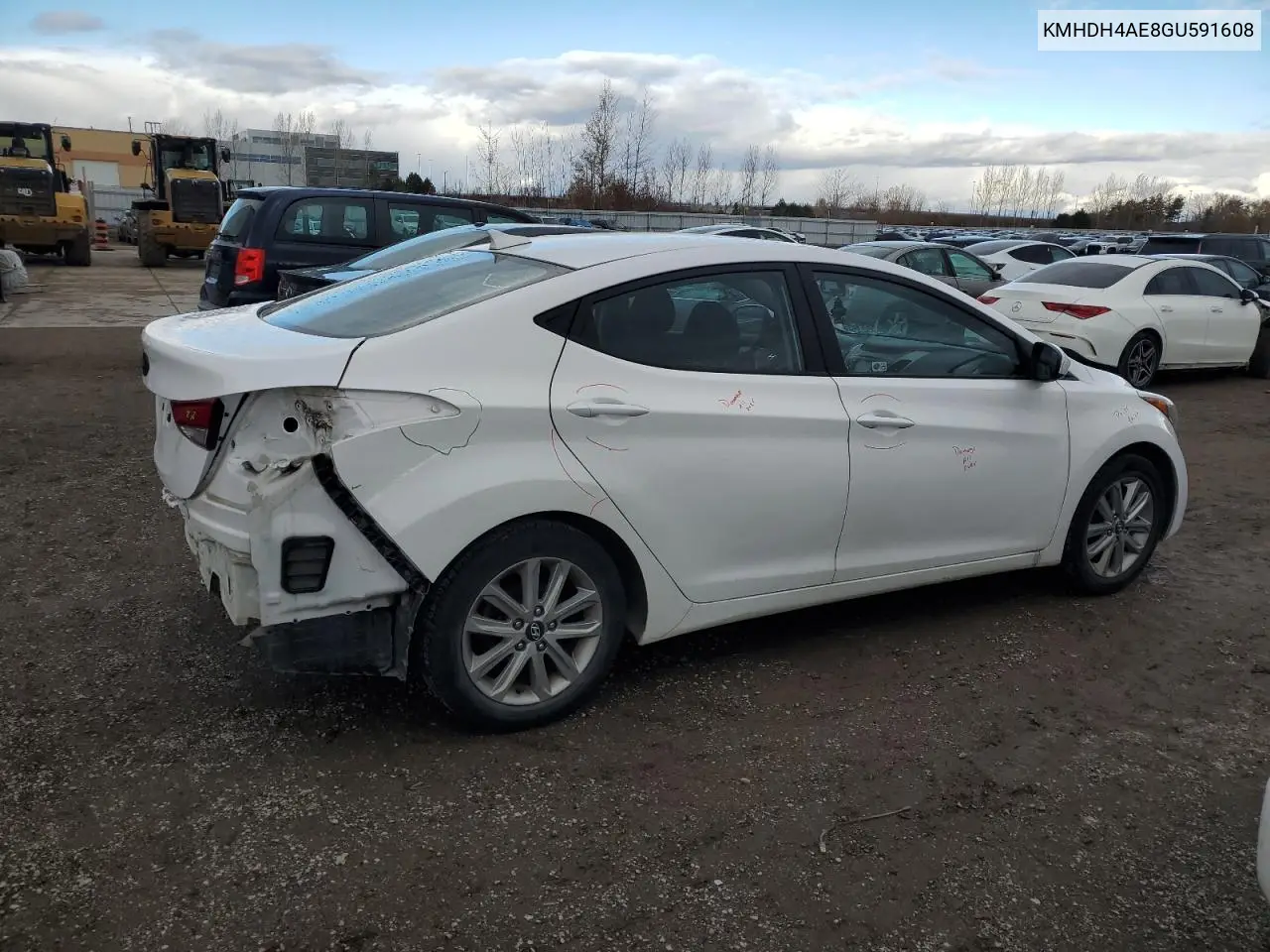 KMHDH4AE8GU591608 2016 Hyundai Elantra Se