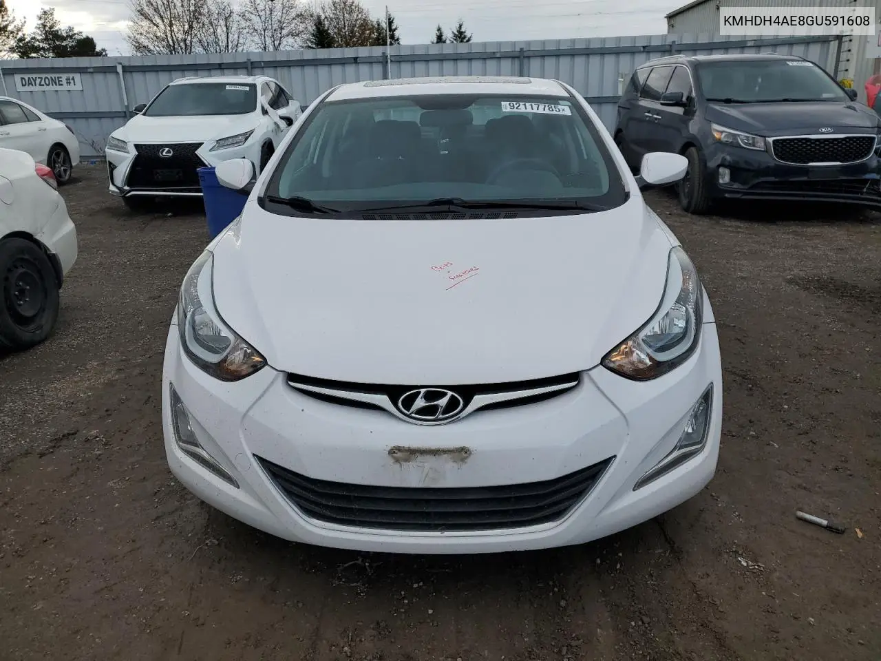 KMHDH4AE8GU591608 2016 Hyundai Elantra Se