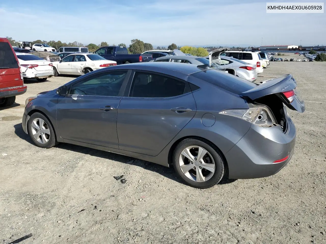 KMHDH4AEXGU605928 2016 Hyundai Elantra Se