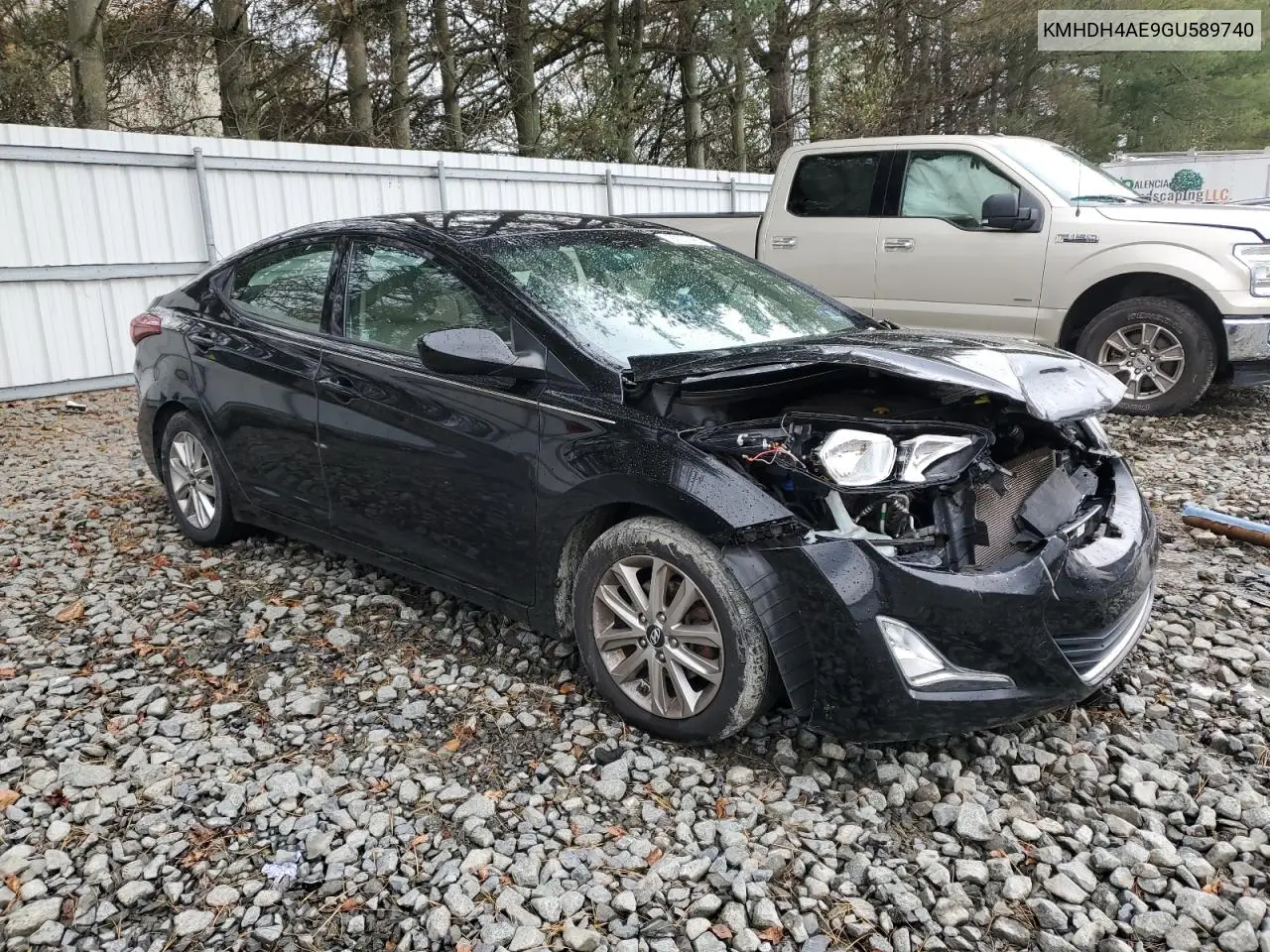 KMHDH4AE9GU589740 2016 Hyundai Elantra Se