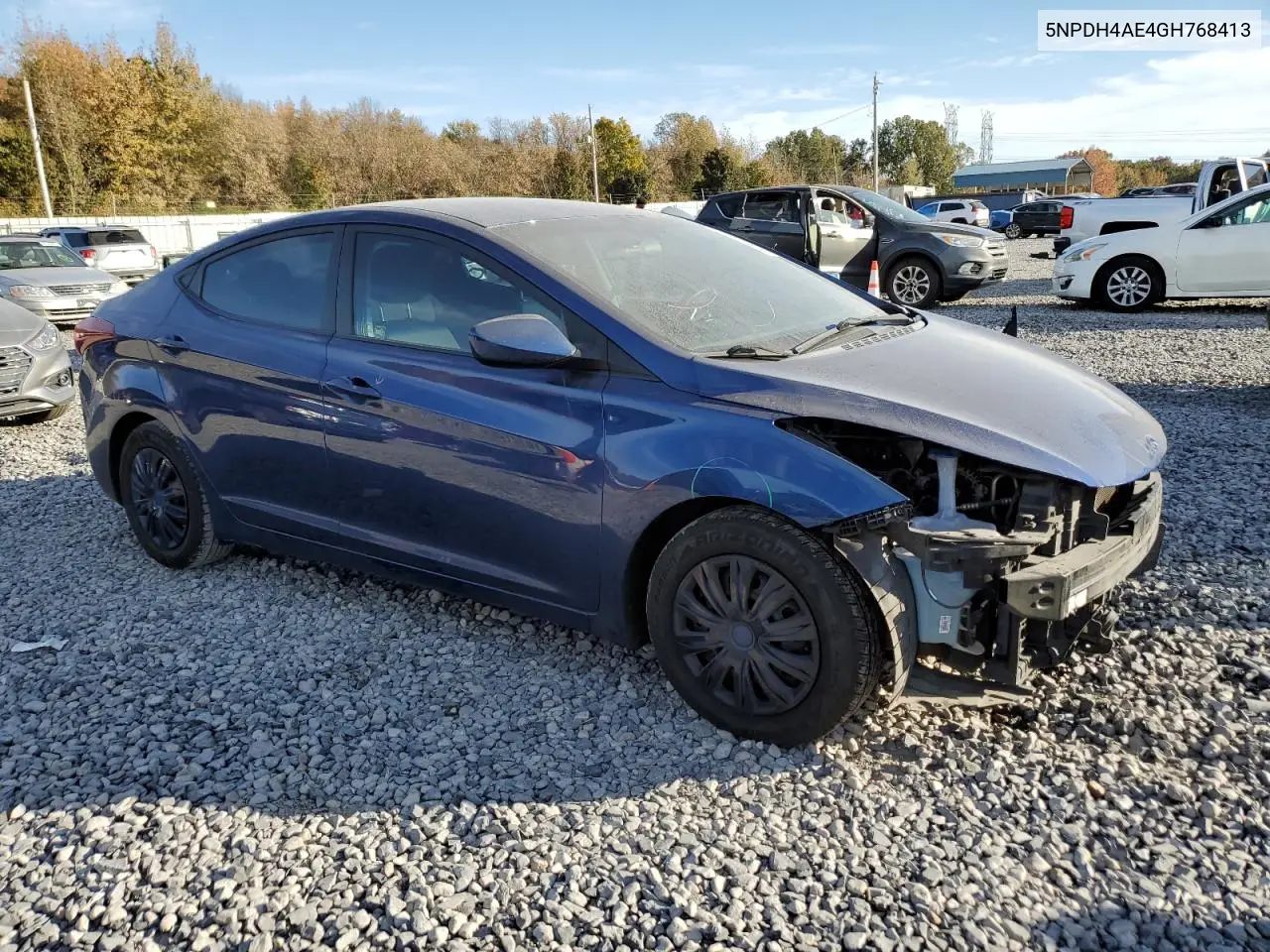 5NPDH4AE4GH768413 2016 Hyundai Elantra Se