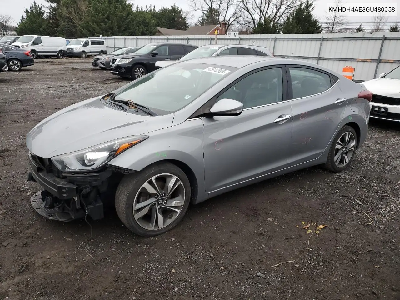 KMHDH4AE3GU480058 2016 Hyundai Elantra Se
