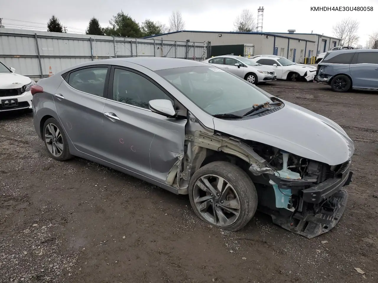 KMHDH4AE3GU480058 2016 Hyundai Elantra Se