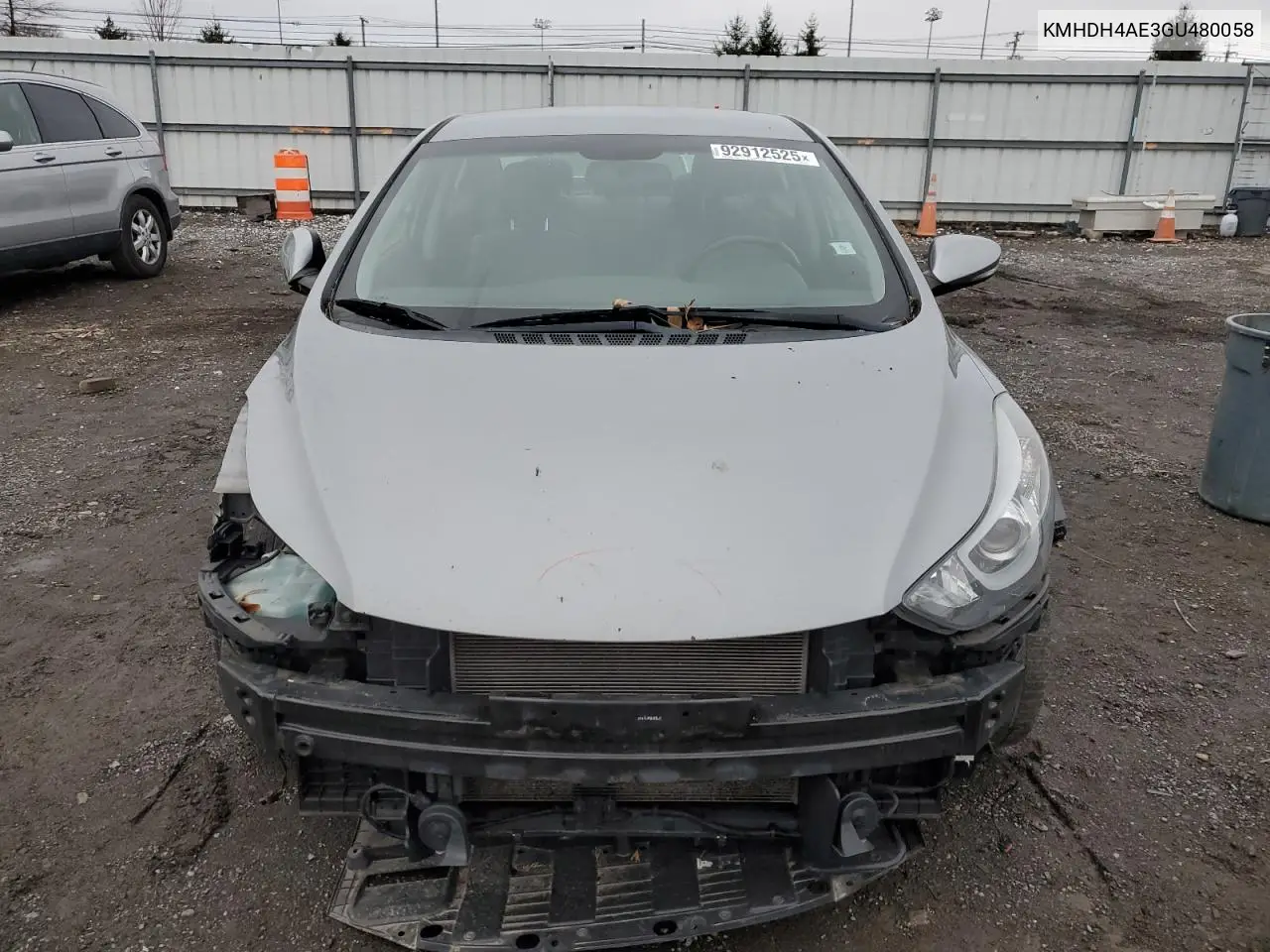 KMHDH4AE3GU480058 2016 Hyundai Elantra Se