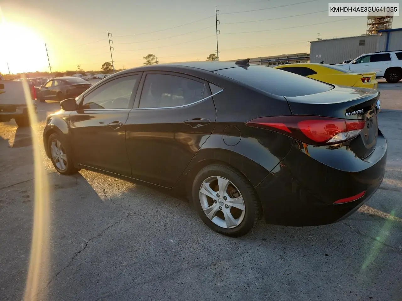 KMHDH4AE3GU641055 2016 Hyundai Elantra Se