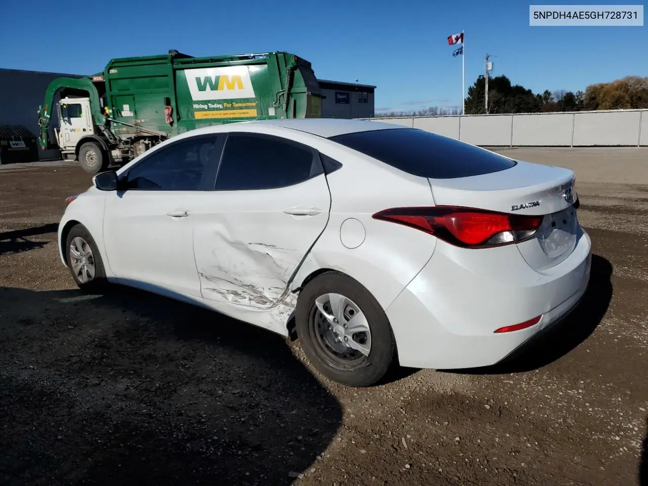 5NPDH4AE5GH728731 2016 Hyundai Elantra Se