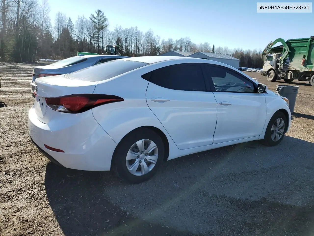 5NPDH4AE5GH728731 2016 Hyundai Elantra Se