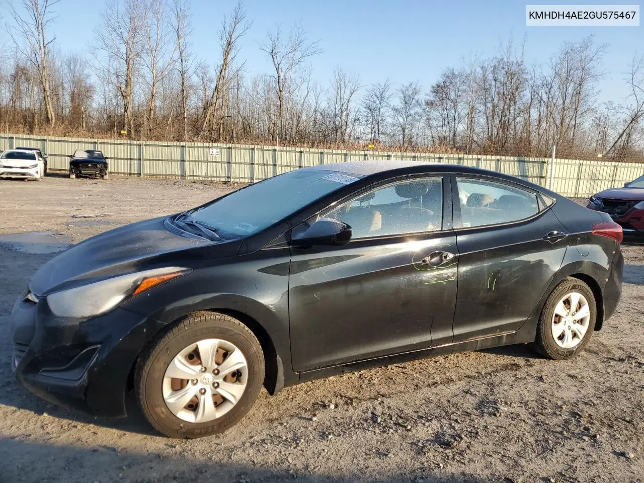 KMHDH4AE2GU575467 2016 Hyundai Elantra Se