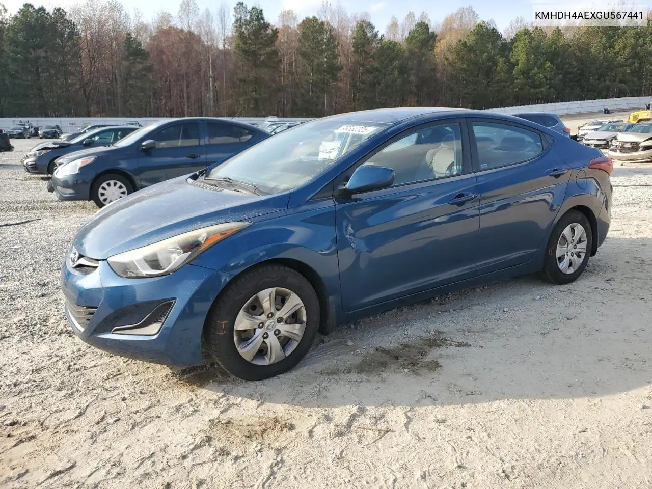 KMHDH4AEXGU567441 2016 Hyundai Elantra Se