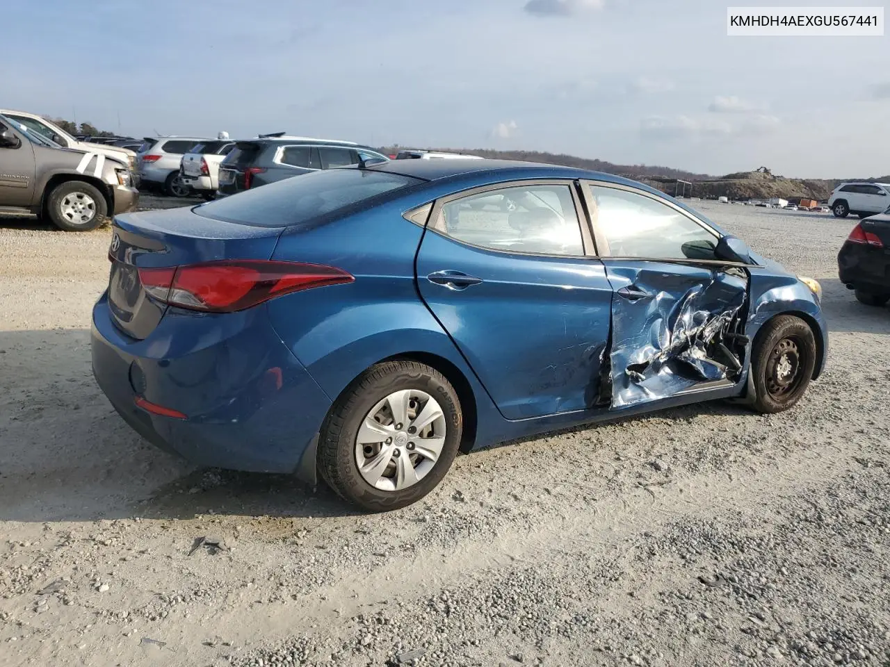 KMHDH4AEXGU567441 2016 Hyundai Elantra Se