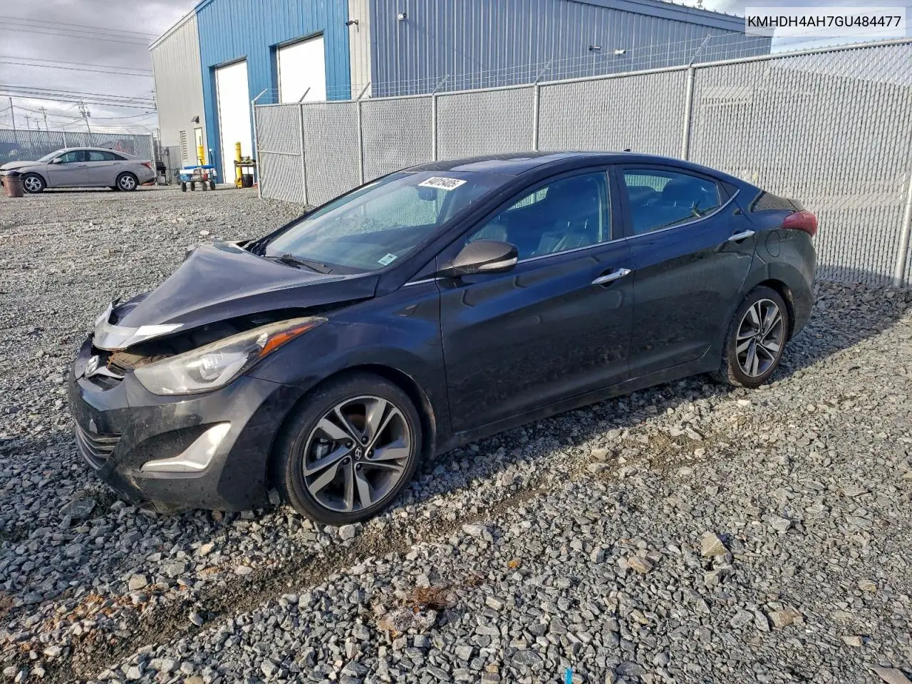 KMHDH4AH7GU484477 2016 Hyundai Elantra Se