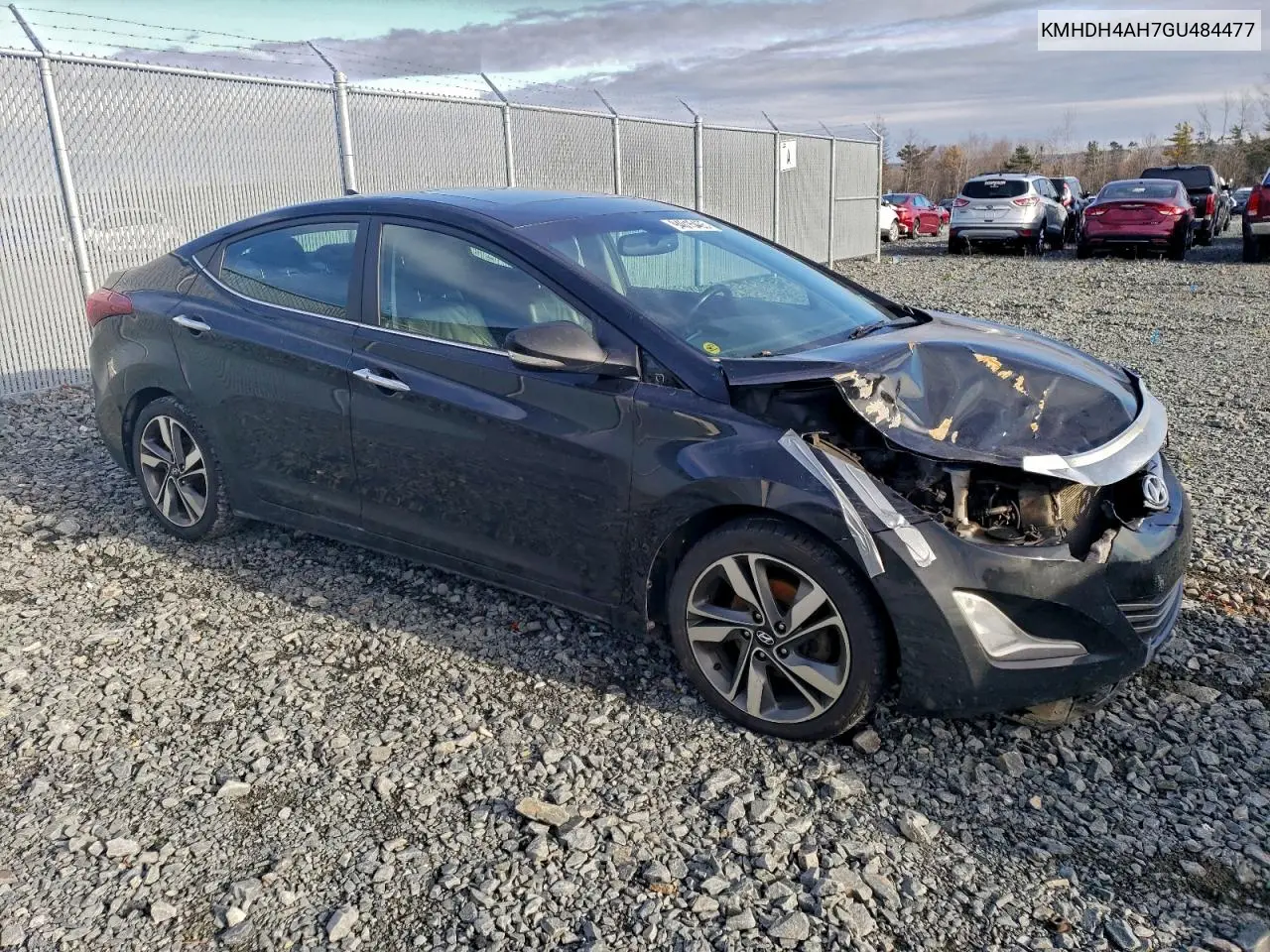 KMHDH4AH7GU484477 2016 Hyundai Elantra Se