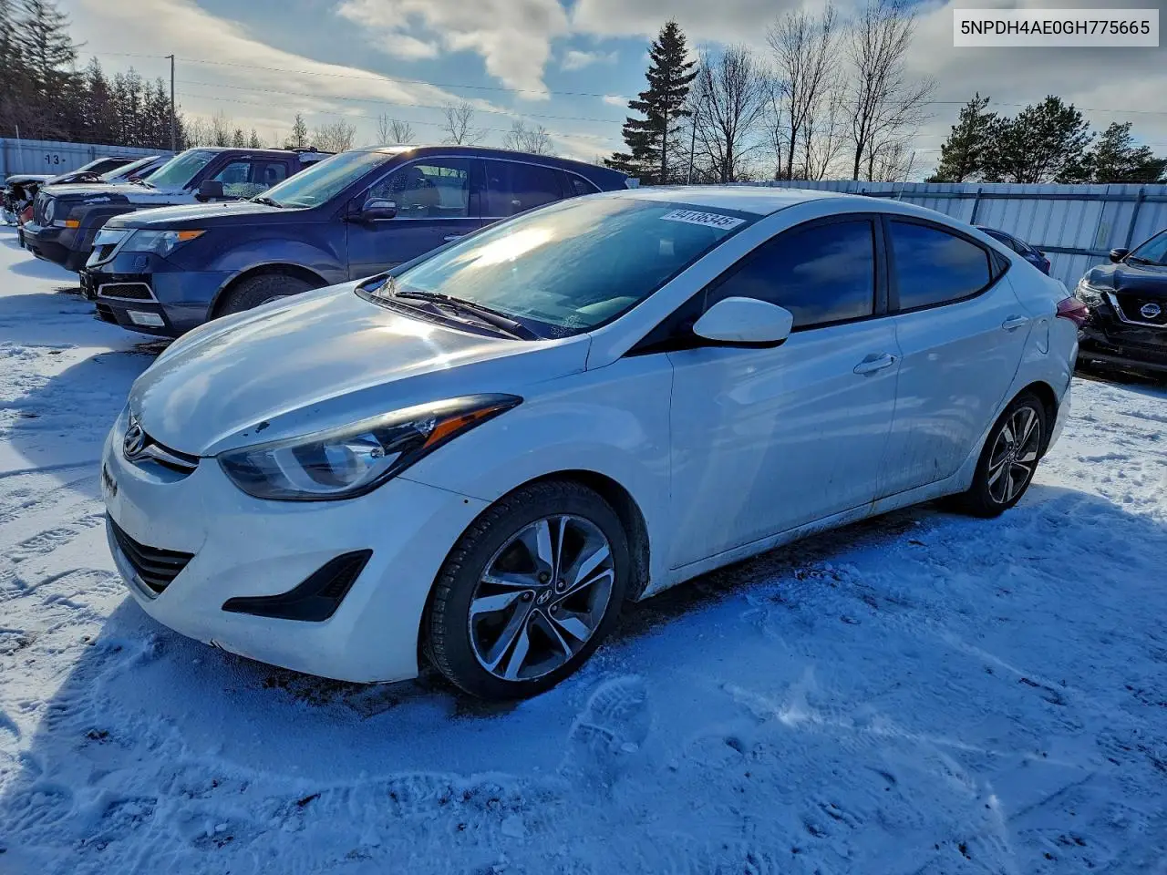 5NPDH4AE0GH775665 2016 Hyundai Elantra Se