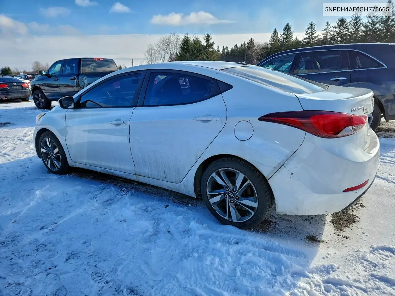 5NPDH4AE0GH775665 2016 Hyundai Elantra Se