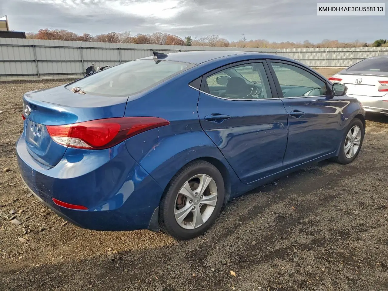 KMHDH4AE3GU558113 2016 Hyundai Elantra Se