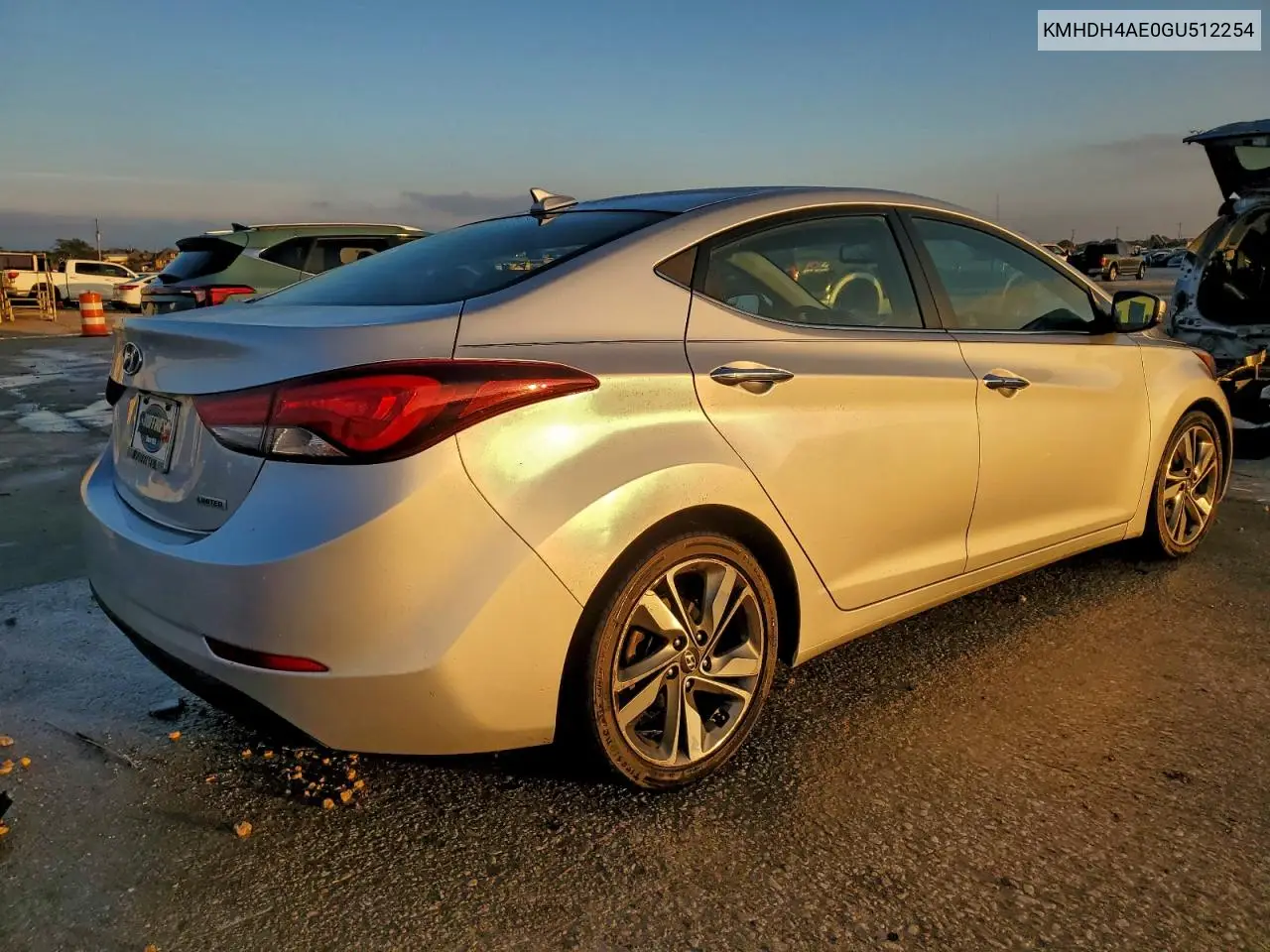 KMHDH4AE0GU512254 2016 Hyundai Elantra Se
