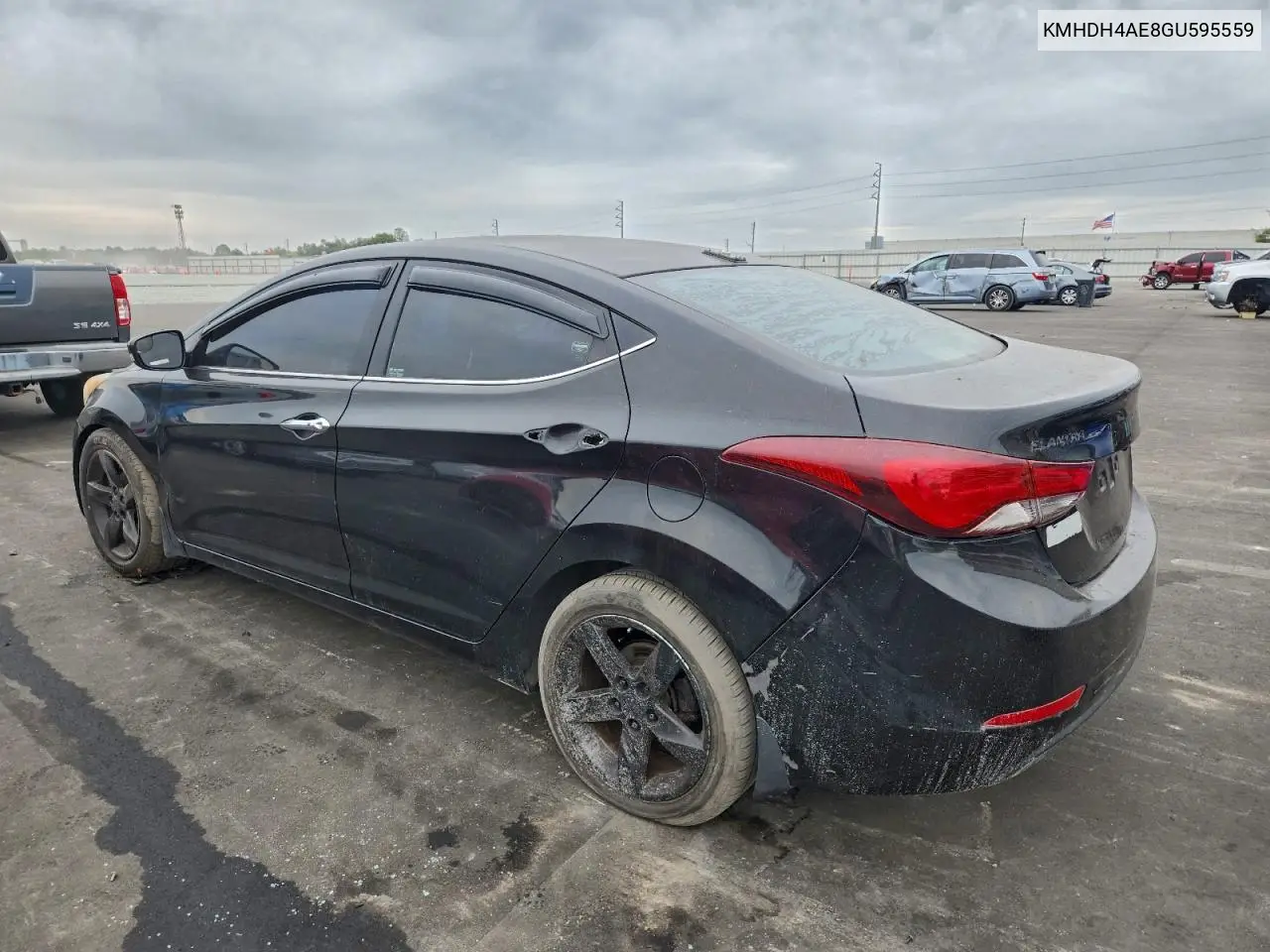 KMHDH4AE8GU595559 2016 Hyundai Elantra Se
