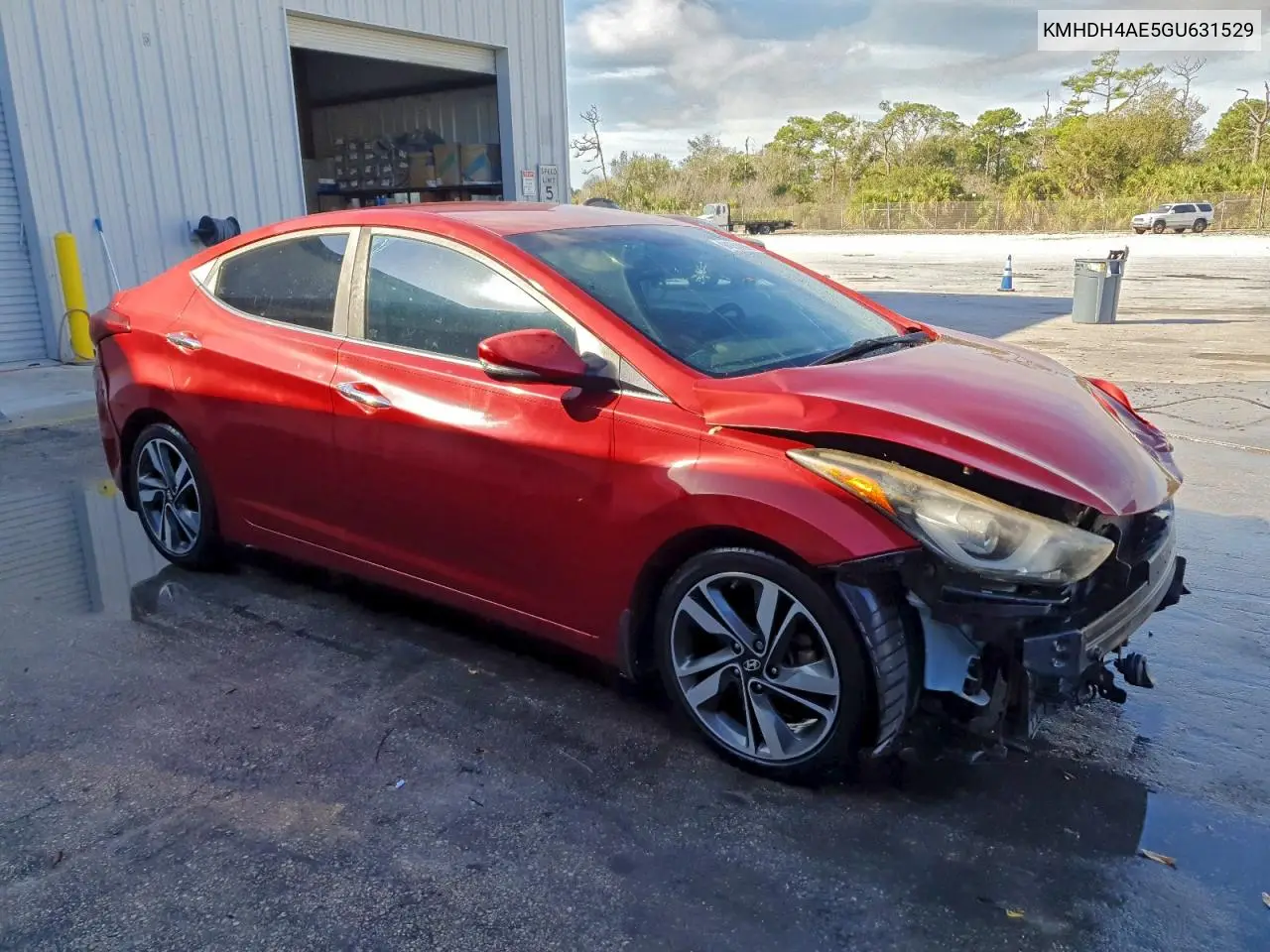 KMHDH4AE5GU631529 2016 Hyundai Elantra Se