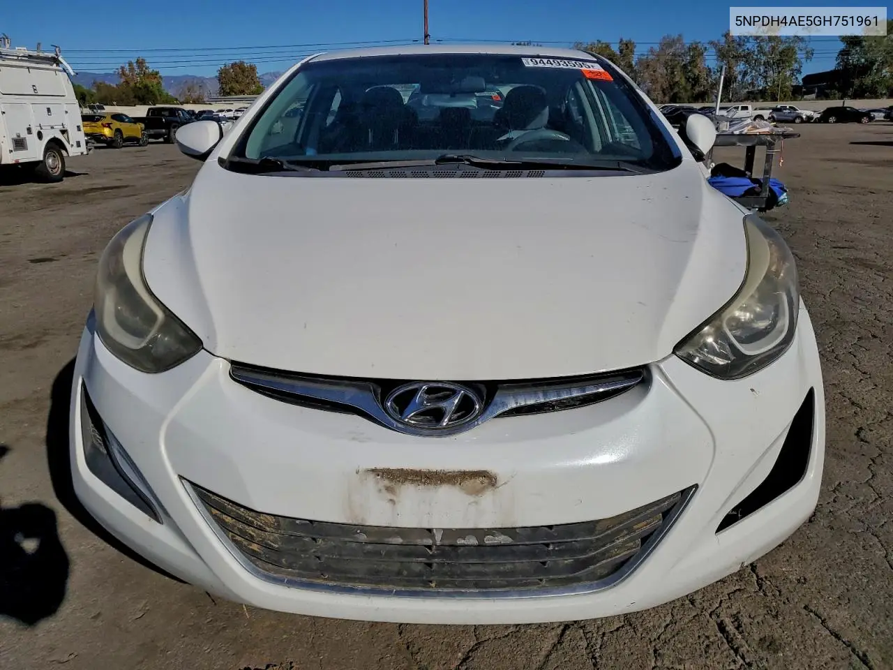 5NPDH4AE5GH751961 2016 Hyundai Elantra Se