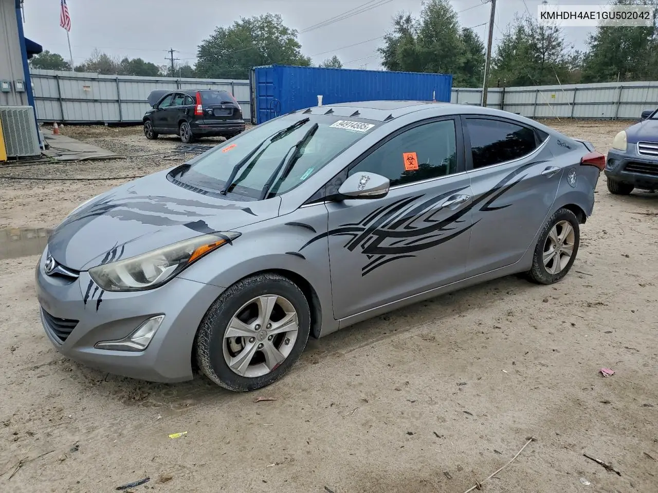 KMHDH4AE1GU502042 2016 Hyundai Elantra Se