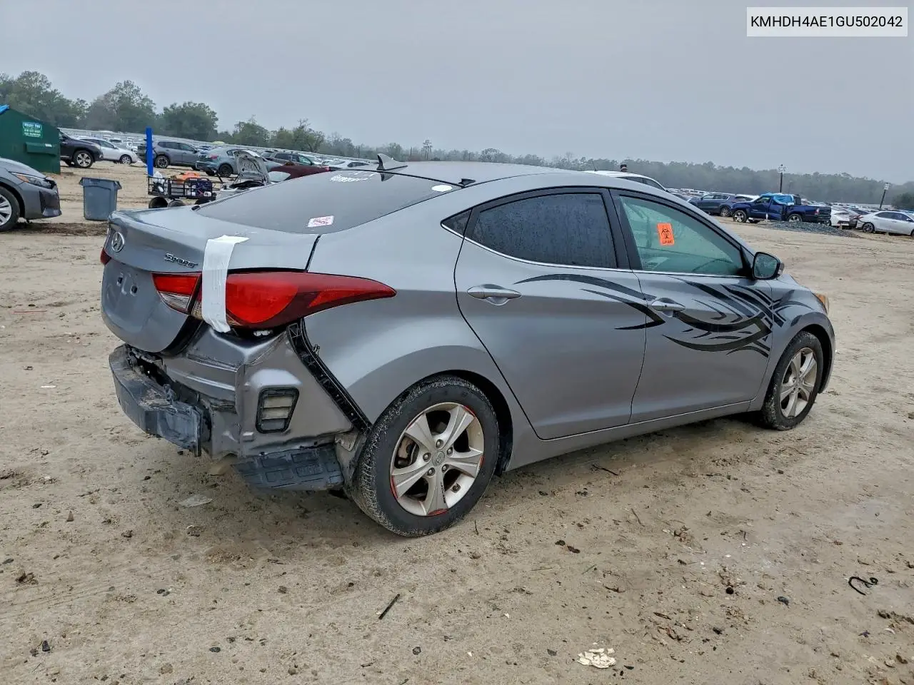 KMHDH4AE1GU502042 2016 Hyundai Elantra Se