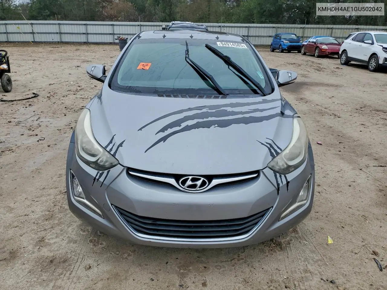 KMHDH4AE1GU502042 2016 Hyundai Elantra Se